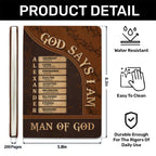 Man Of God | Personalized Leather Cover Notebook