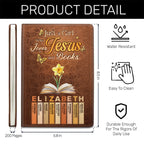 Just A Girl Who Loves Jesus And Books  | Personalized Leather Cover Notebook