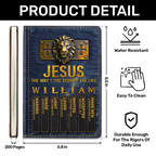 Jesus The Way The Truth The Life | Personalized Leather Cover Notebook