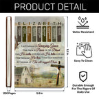 Whispers Of Grace | Personalized Leather Cover Notebook