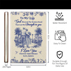 God Blessed The Broken Road | Personalized Leather Cover Notebook