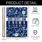 God Says I Am | Personalized Leather Cover Notebook