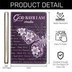 God Says I Am | Personalized Leather Cover Notebook