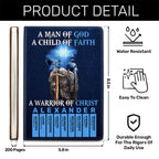Warrior Of Christ | Personalized Leather Cover Notebook