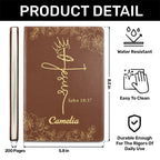 Jesus Is King John 18:37 | Personalized Leather Cover Notebook
