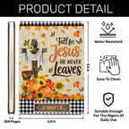 Fall For Jesus  | Personalized Leather Cover Notebook