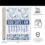 God Says I Am | Personalized Leather Cover Notebook