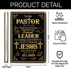 Thank You Pastor | Personalized Leather Cover Notebook