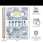 God Says I Am | Personalized Leather Cover Notebook
