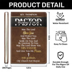 May The Lord Bless You And Protect You | Personalized Leather Cover Notebook