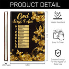 God Says I Am | Personalized Leather Cover Notebook