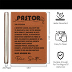 Pastor Gift | Personalized Leather Cover Notebook
