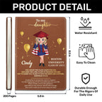 The Lord Is With You In Every Step You Take | Personalized Leather Cover Notebook
