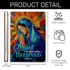 Blessed Is She Who Believed | Leather Cover Notebook