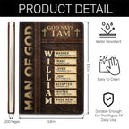 Man Of God  | Personalized Leather Cover Notebook