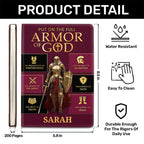 Put On The Full Armor Of God | Personalized Leather Cover Notebook