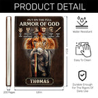 Put On The Full Armor Of God | Personalized Leather Cover Notebook
