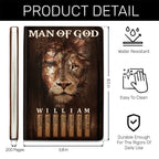 Man Of God | Personalized Leather Cover Notebook