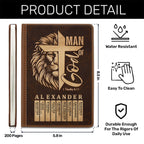 Man Of God | Personalized Leather Cover Notebook