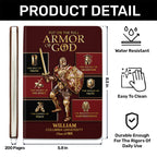 Armor Of God | Personalized Leather Cover Notebook