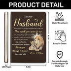 To My Husband | Personalized Leather Cover Notebook